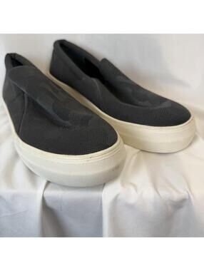 Vince Camuto Shoes Womens Korli Platform Camo Slip On Casual Sneakers Black 10